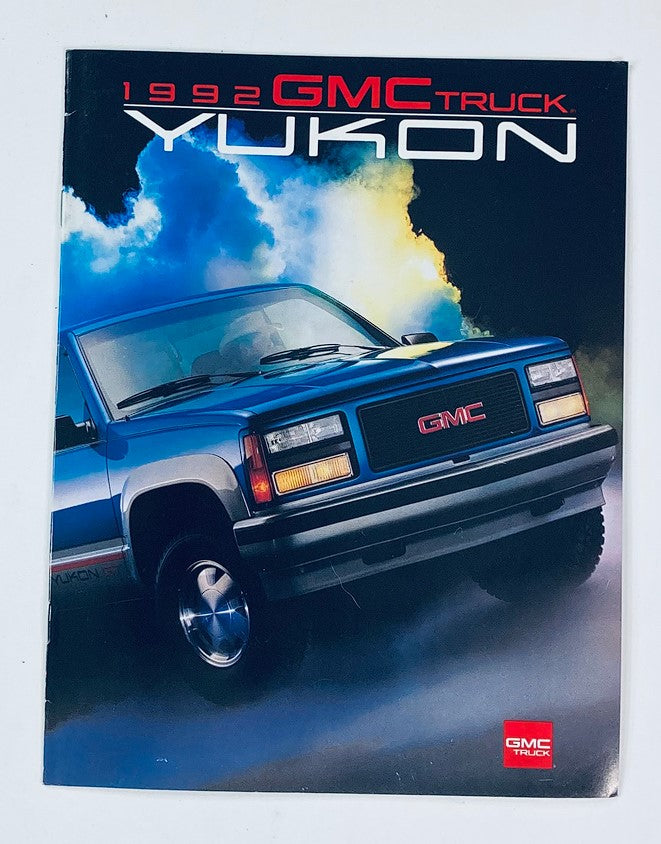 1992 GMC Truck Yukon Dealer Showroom Sales Brochure Guide Catalog