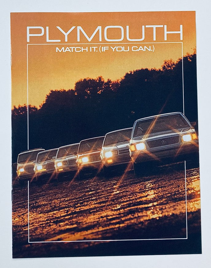 1985 Plymouth Range Dealer Showroom Sales Brochure Guide Catalog