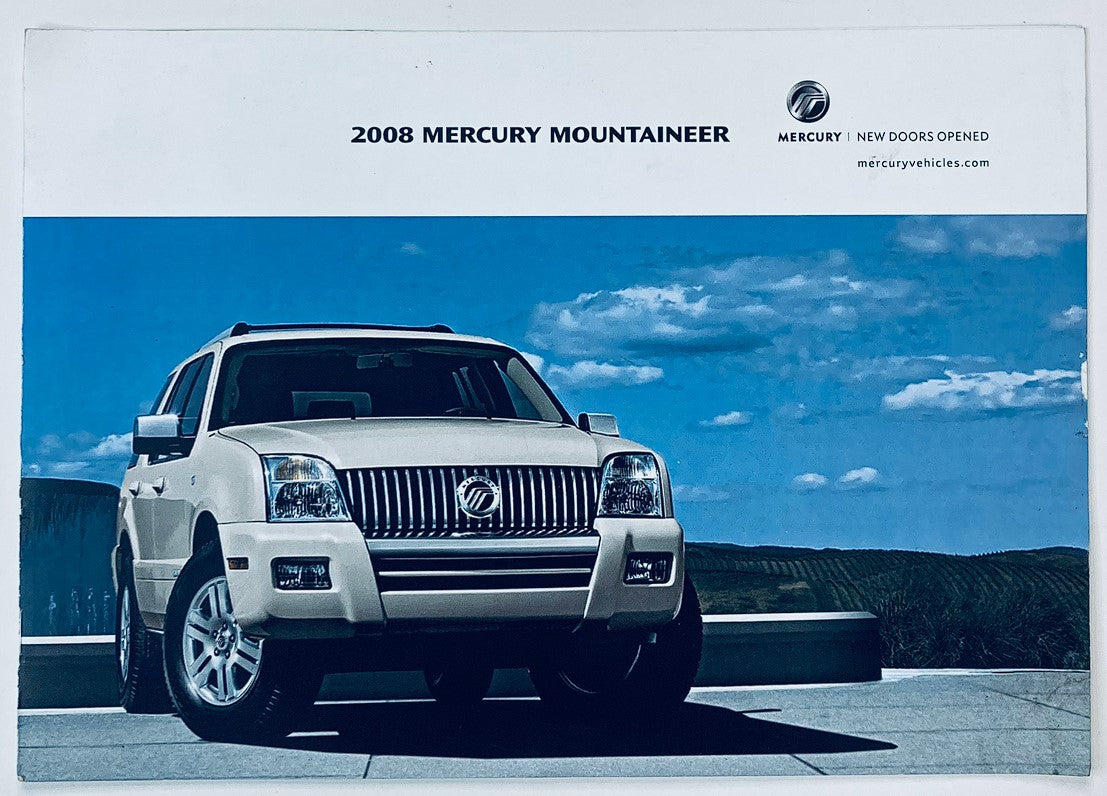 2008 Mercury Mountaineer Dealer Showroom Sales Brochure Guide Catalog