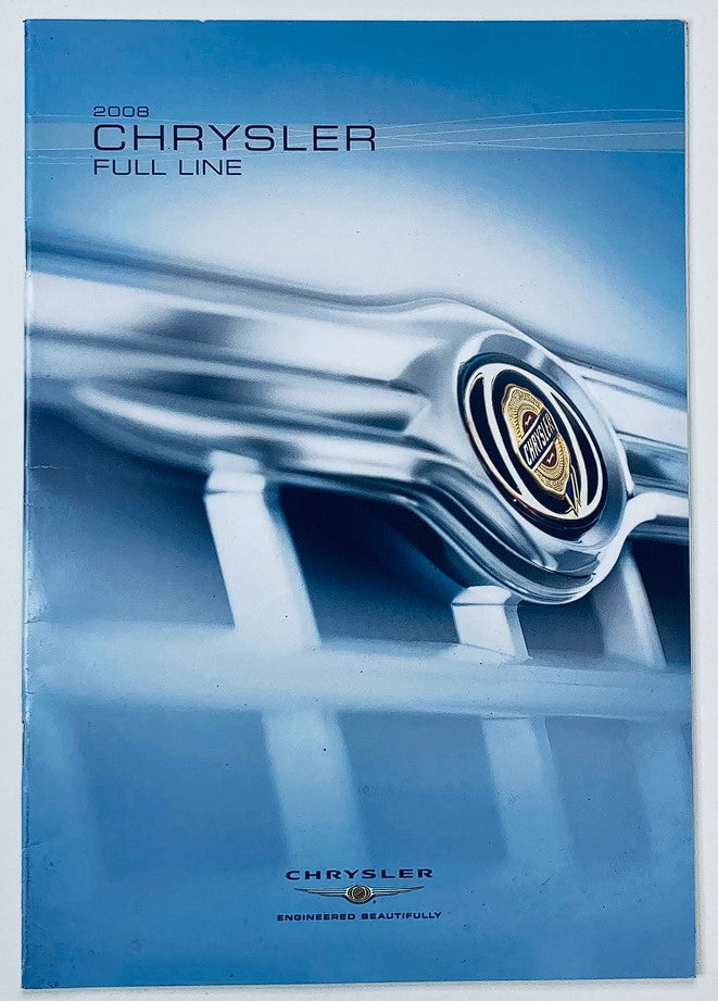 2008 Chrysler Full Line Dealer Showroom Sales Brochure Guide Catalog