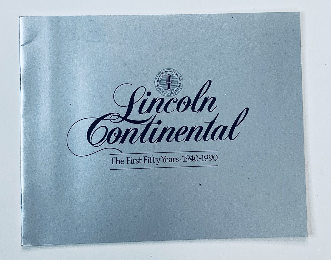 1940-1990 Lincoln Continental Dealer Showroom Sales Brochure Guide Catalog