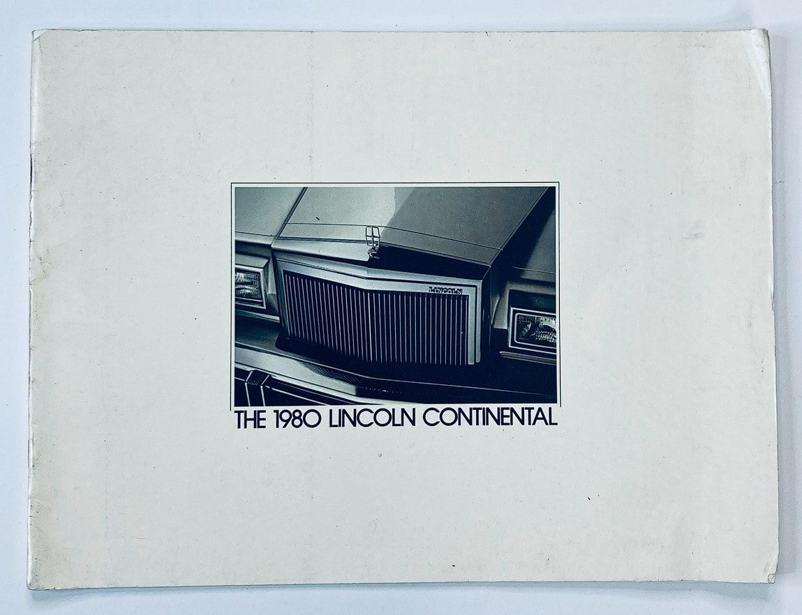 1980 Lincoln Continental Dealer Showroom Sales Brochure Guide Catalog