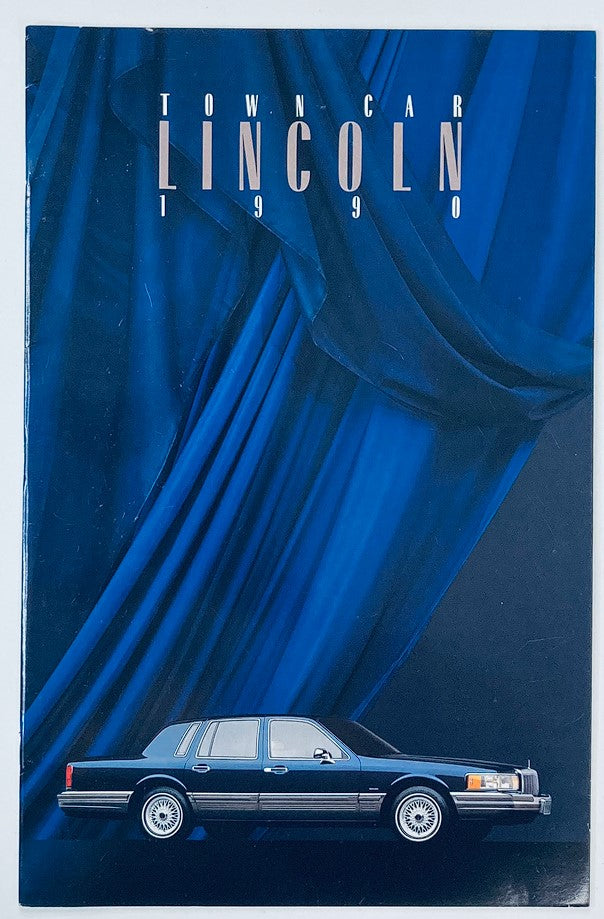 1990 Lincoln Town Car Dealer Showroom Sales Brochure Guide Catalog