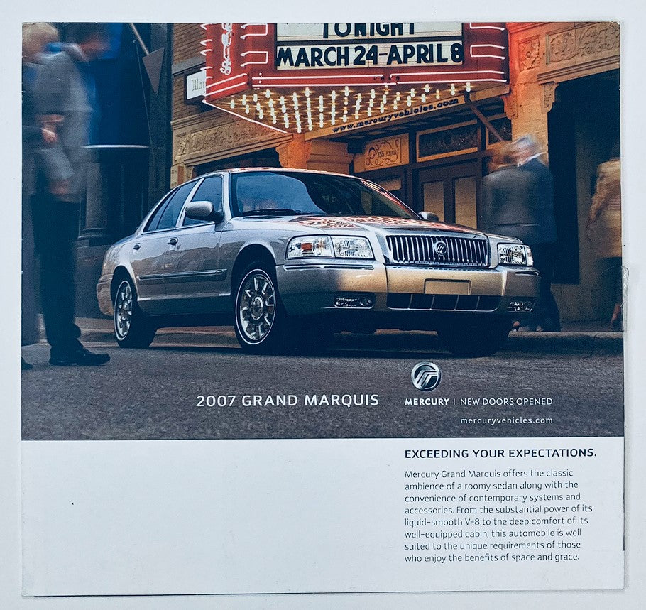 2007 Mercury Grand Marquis Dealer Showroom Sales Brochure Guide Catalog