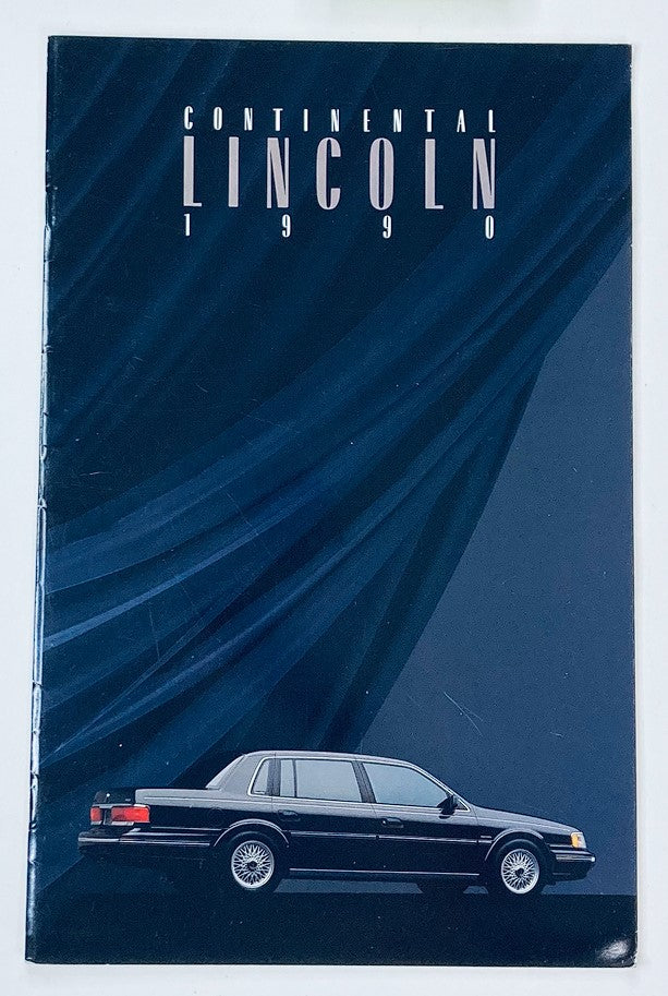 1990 Lincoln Continental Dealer Showroom Sales Brochure Guide Catalog