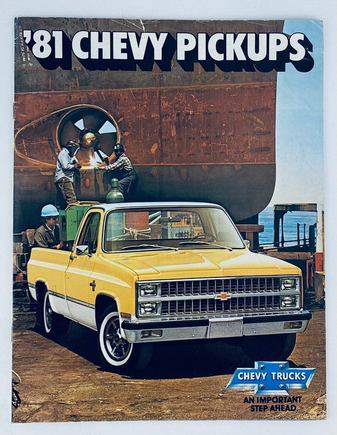 1981 Chevrolet Pickups Lineup Dealer Showroom Sales Brochure Guide Catalog