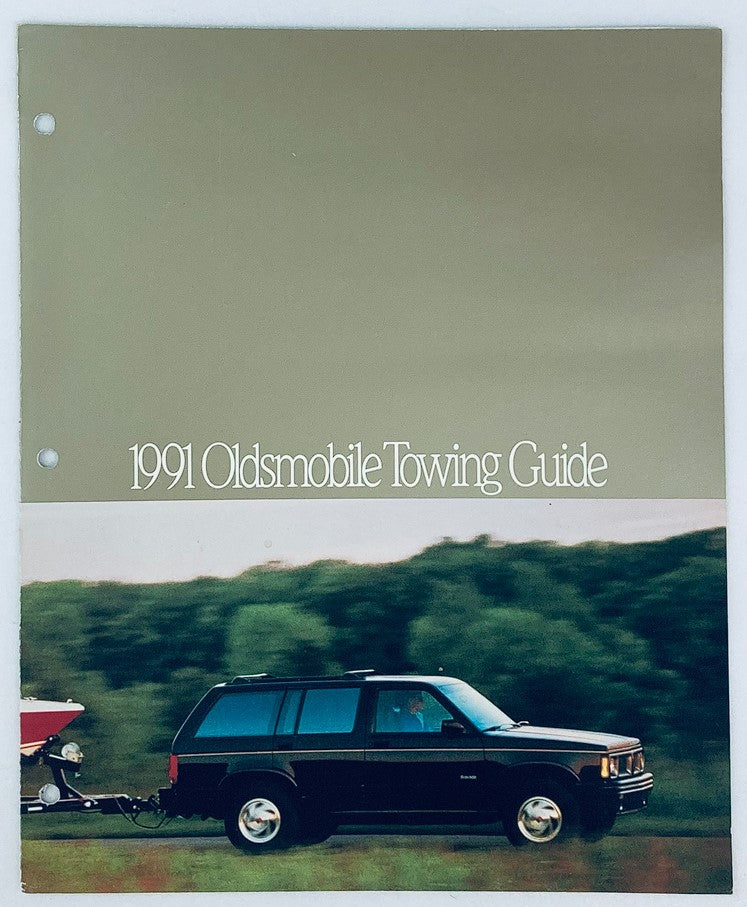 1991 Oldsmobile Towing Dealer Showroom Sales Brochure Guide Catalog