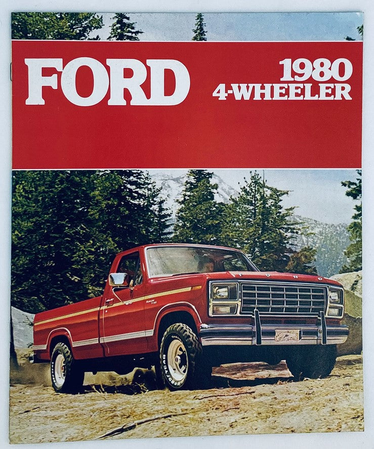 1980 Ford 4-Wheeler Dealer Showroom Sales Brochure Guide Catalog