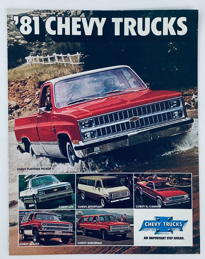 1981 Chevrolet Trucks Full Line Dealer Showroom Sales Brochure Guide Catalog