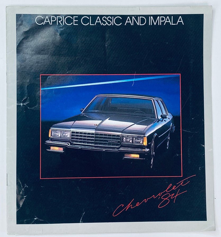 1984 Chevrolet Caprice Classic Dealer Showroom Sales Brochure Guide Catalog