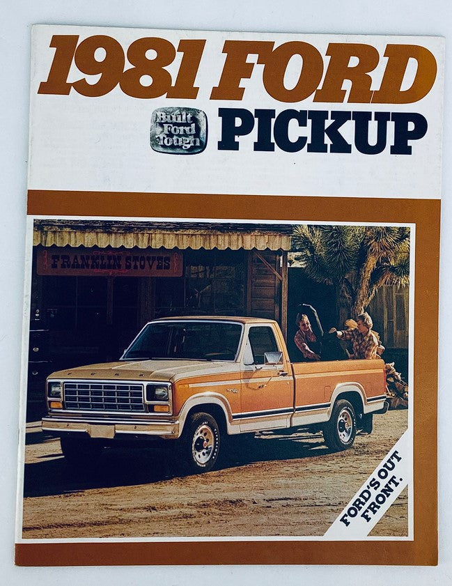 1981 Ford Pickup Full Line Dealer Showroom Sales Brochure Guide Catalog