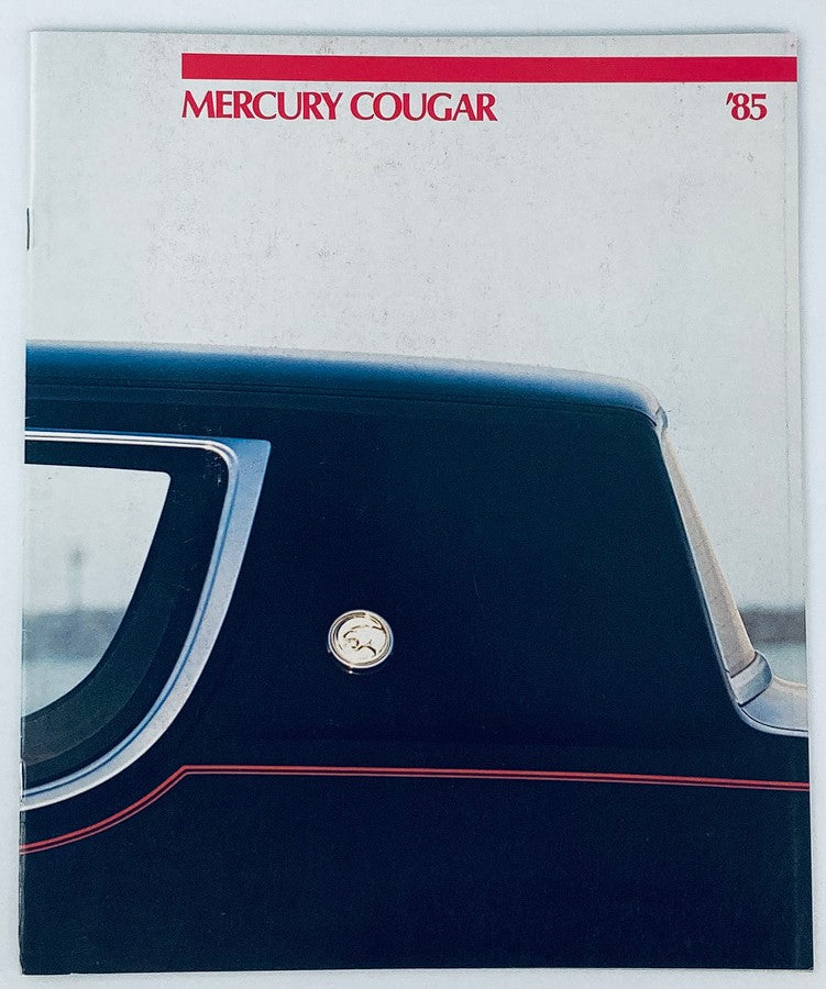 1985 Mercury Cougar Dealer Showroom Sales Brochure Guide Catalog