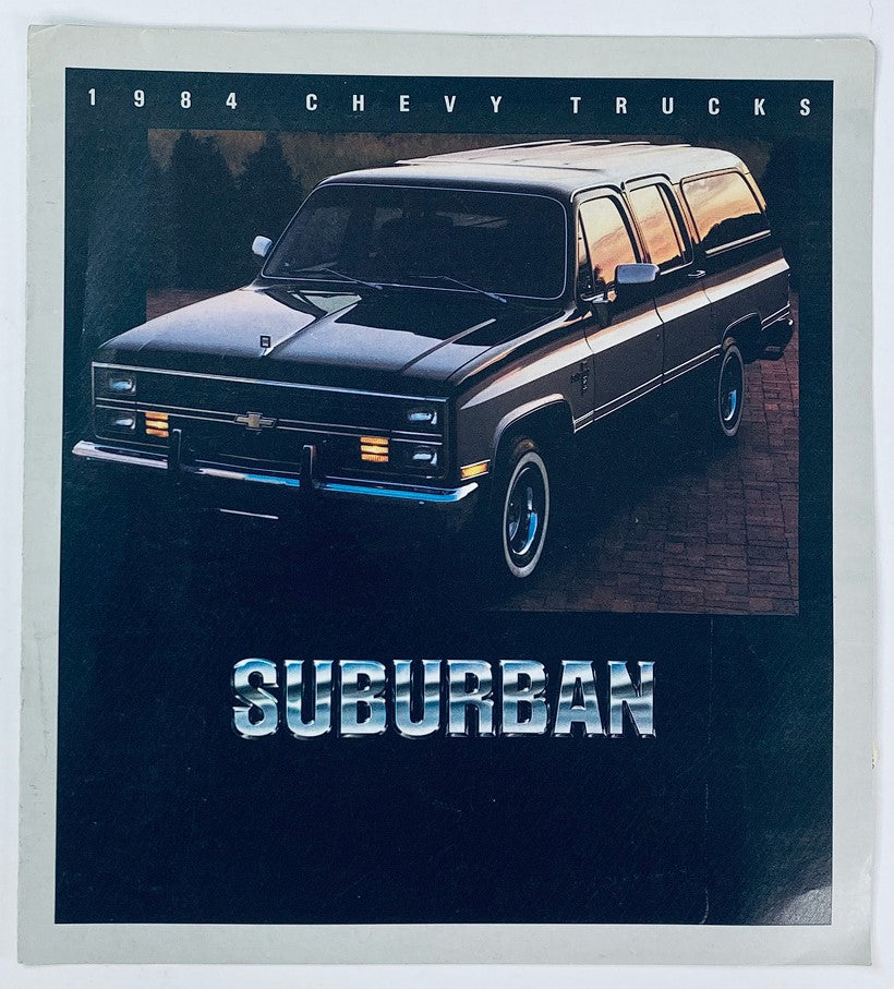 1984 Chevrolet Trucks Suburban Dealer Showroom Sales Brochure Guide Catalog