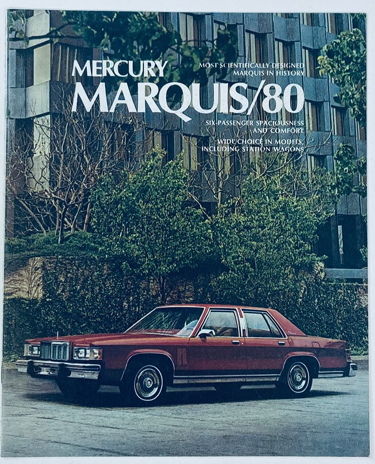 1980 Mercury Marquis Full Line Dealer Showroom Sales Brochure Guide Catalog