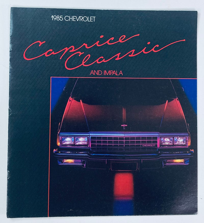 1985 Chevrolet Caprice Classic Dealer Showroom Sales Brochure Guide Catalog