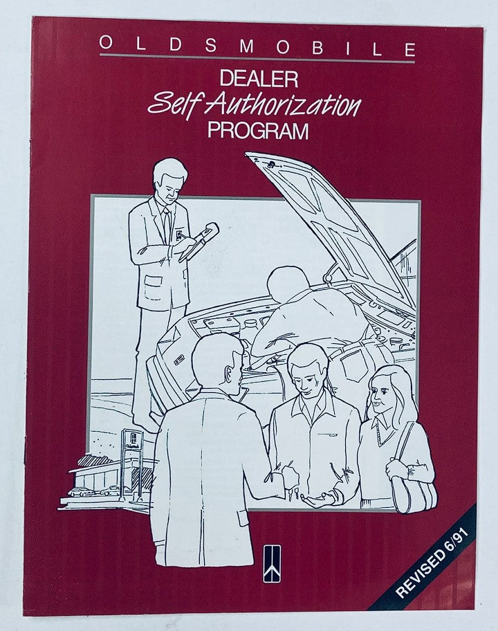 1991 Oldsmobile Dealer Self Authorization Program Guide Catalog