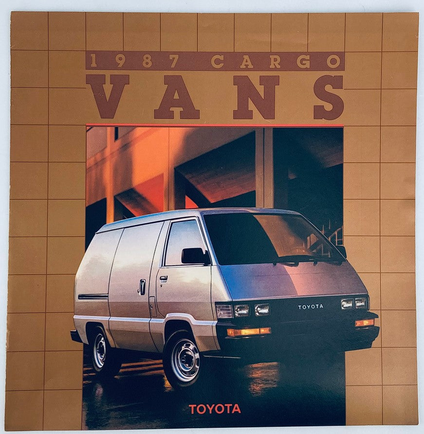 1987 Toyota Cargo Vans Dealer Showroom Sales Brochure Guide Catalog