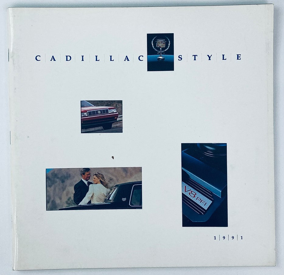 1991 Cadillac Style Full Line Dealer Showroom Sales Brochure Guide Catalog