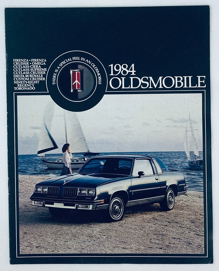 1984 Oldsmobile Firenza Omega Dealer Showroom Sales Brochure Guide Catalog