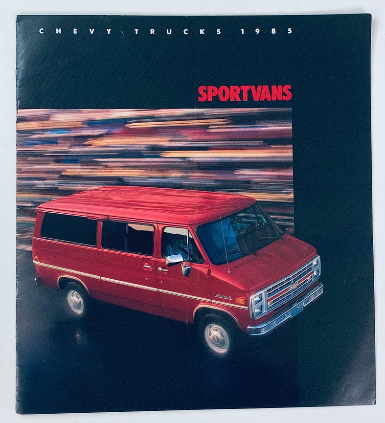 1985 Chevrolet Trucks Sportvans Dealer Showroom Sales Brochure Guide Catalog