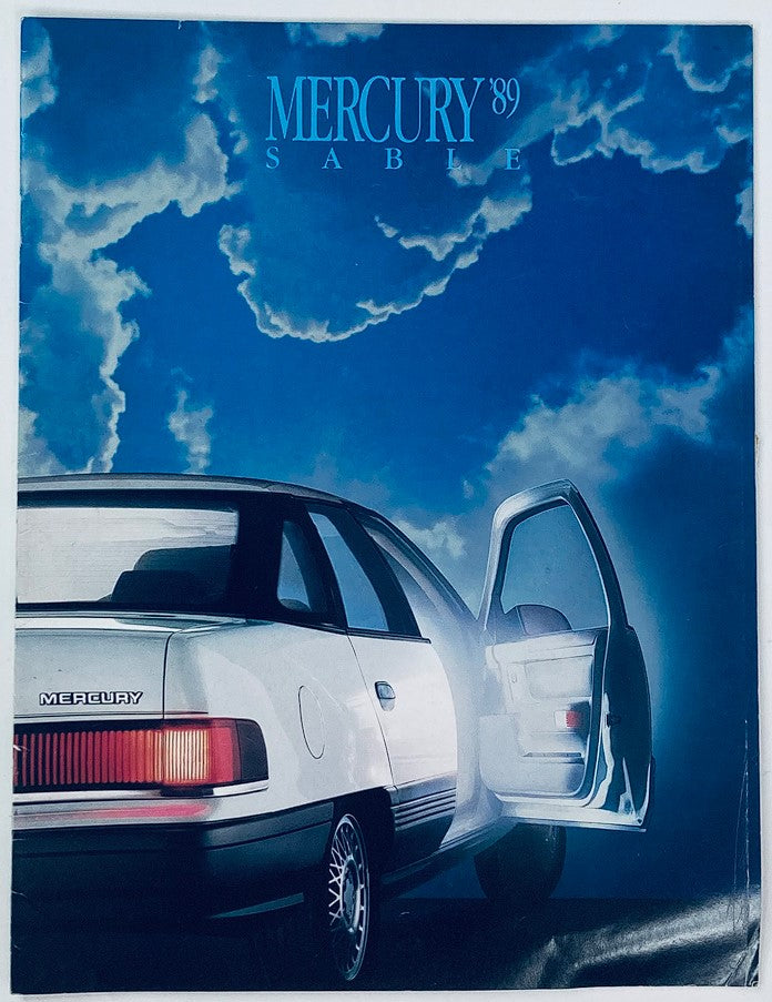 1989 Mercury Sable Full Line Dealer Showroom Sales Brochure Guide Catalog