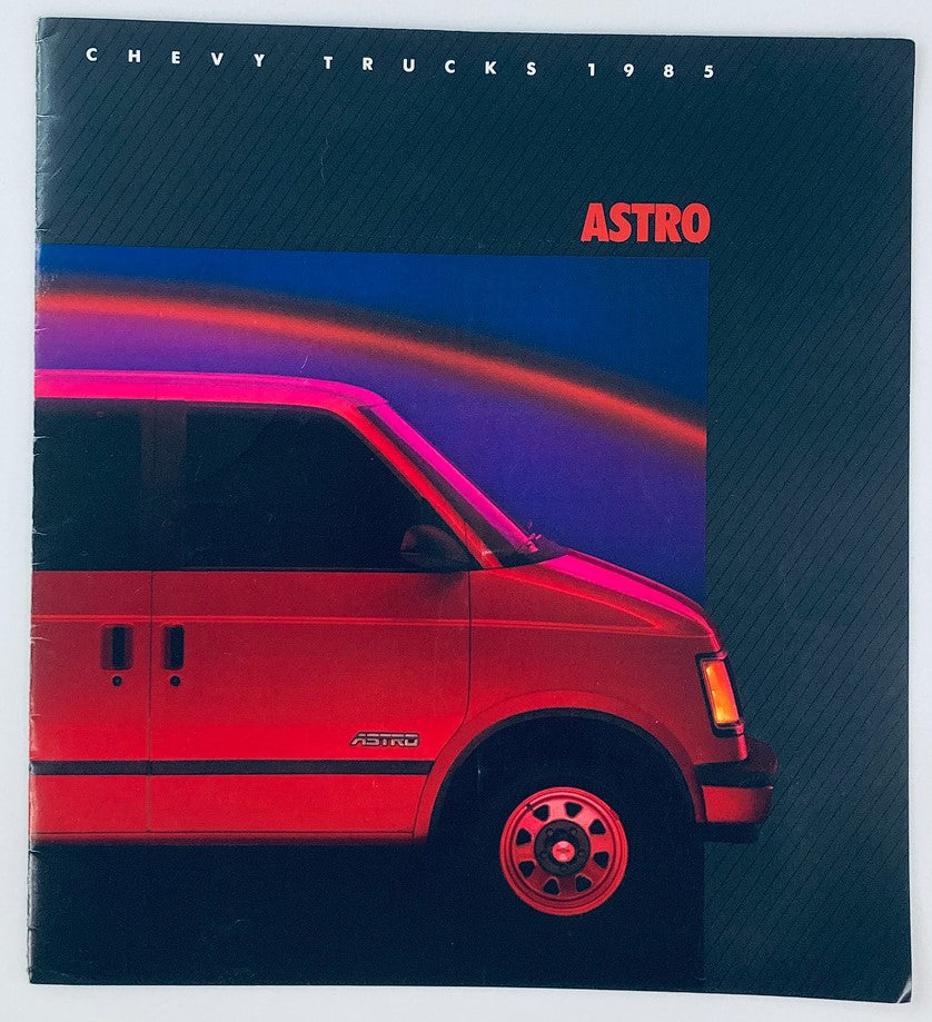 1985 Chevrolet Trucks Astro Dealer Showroom Sales Brochure Guide Catalog