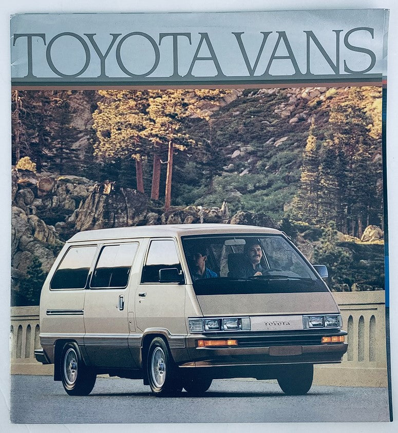 80s Toyota Vans Dealer Showroom Sales Brochure Guide Catalog