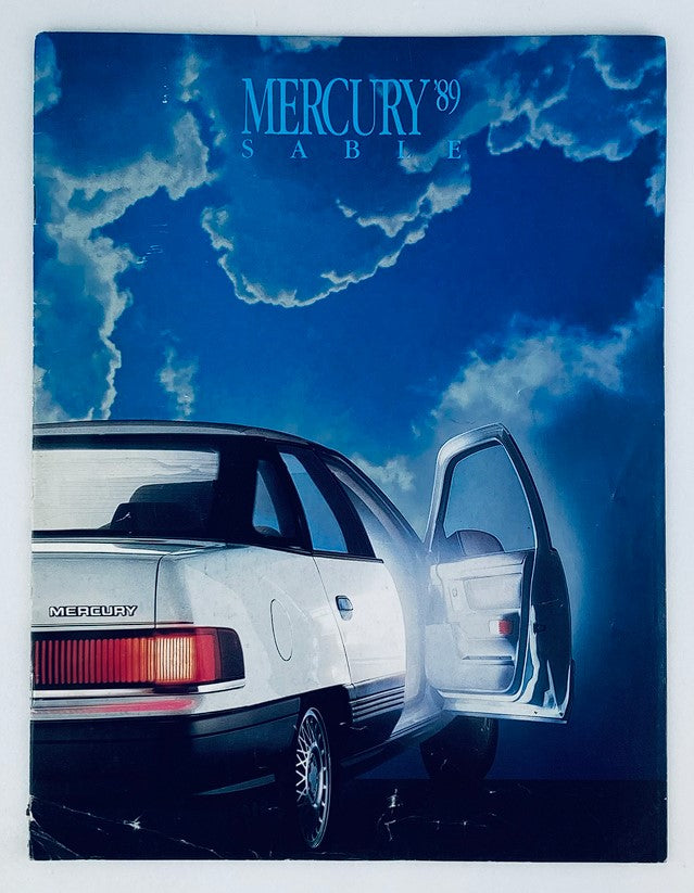 1989 Mercury Sable Dealer Showroom Sales Brochure Guide Catalog