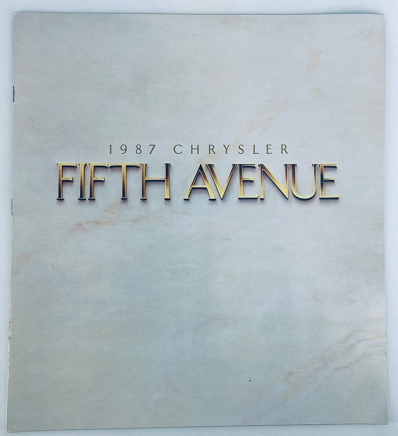 1987 Chrysler Fifth Avenue Dealer Showroom Sales Brochure Guide Catalog