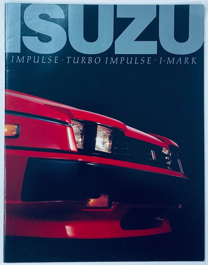 1986 Isuzu Impulse Turbo Full Line Dealer Showroom Sales Brochure Guide Catalog