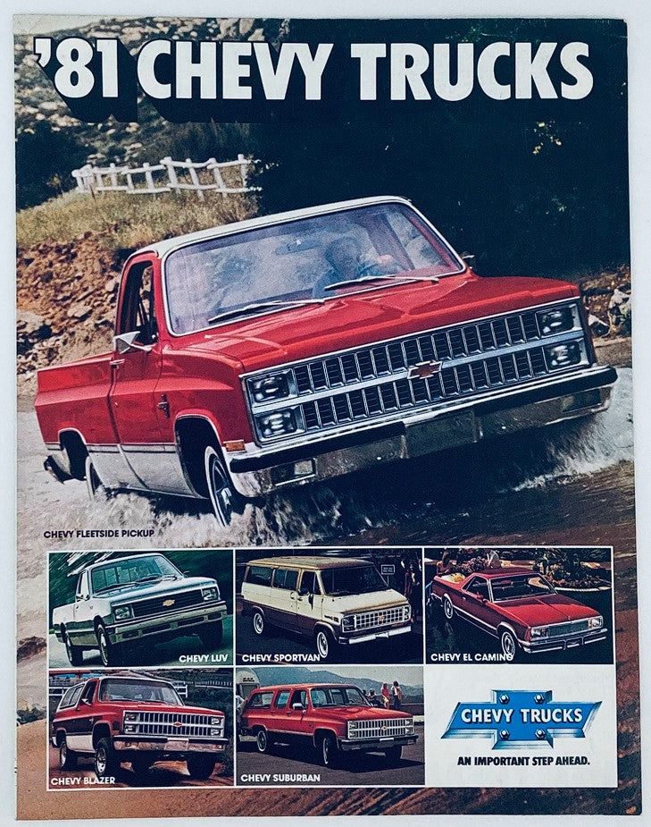 1981 Chevrolet Trucks Blazer Dealer Showroom Sales Brochure Guide Catalog