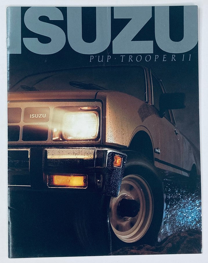 1987 Isuzu P'Up Trooper II Dealer Showroom Sales Brochure Guide Catalog