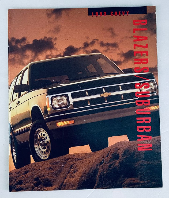 1993 Chevrolet Blazers / Suburban Dealer Showroom Sales Brochure Guide Catalog