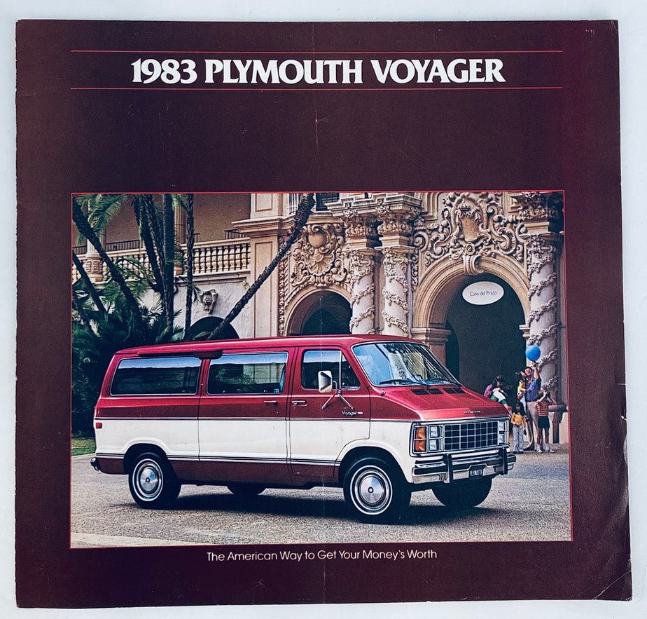 1983 Plymouth Voyager Dealer Showroom Sales Brochure Guide Catalog