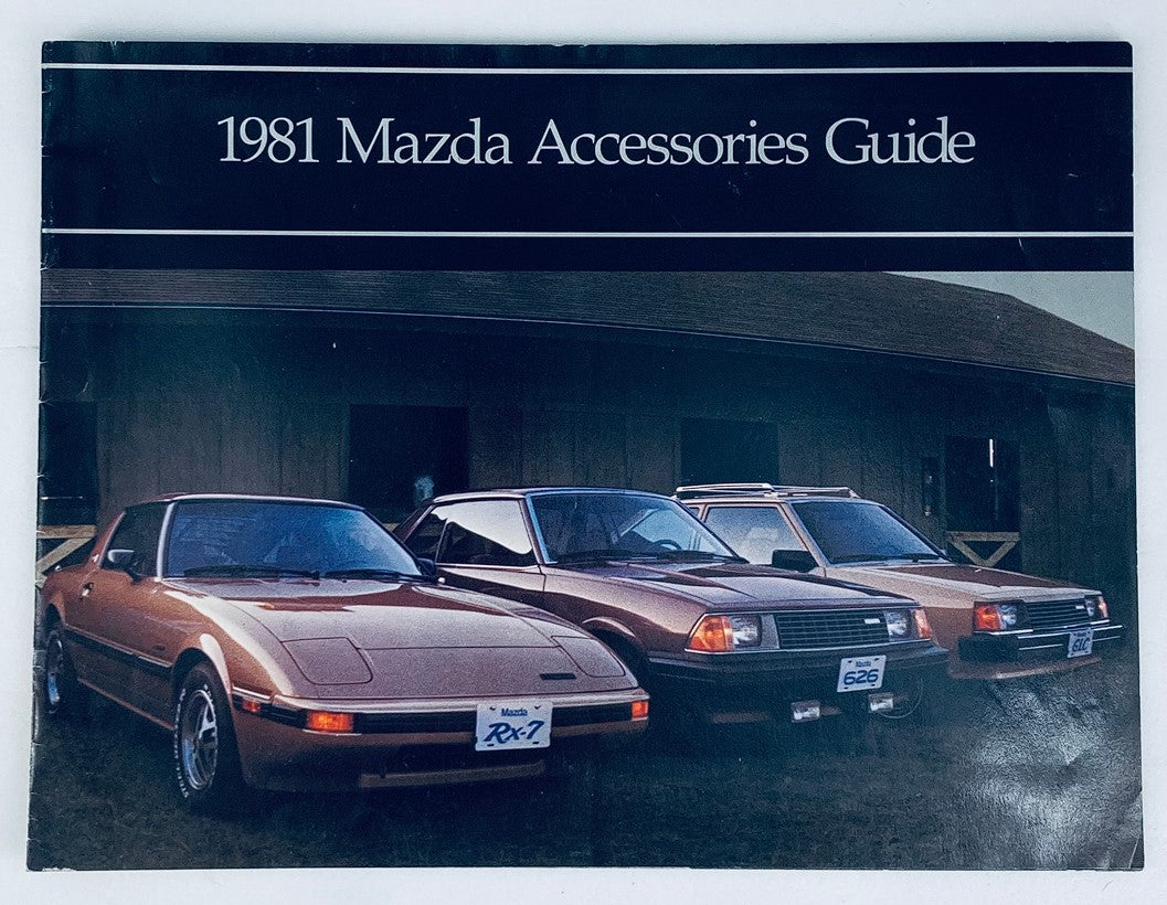 1981 Mazda Accessories Dealer Showroom Sales Brochure Guide Catalog