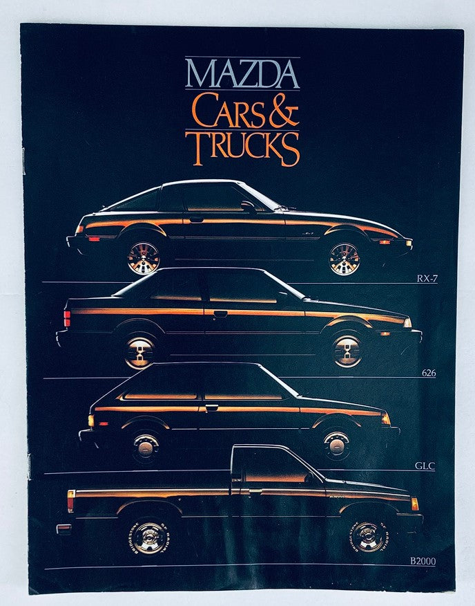 1985 Mazda Cars & Trucks Dealer Showroom Sales Brochure Guide Catalog