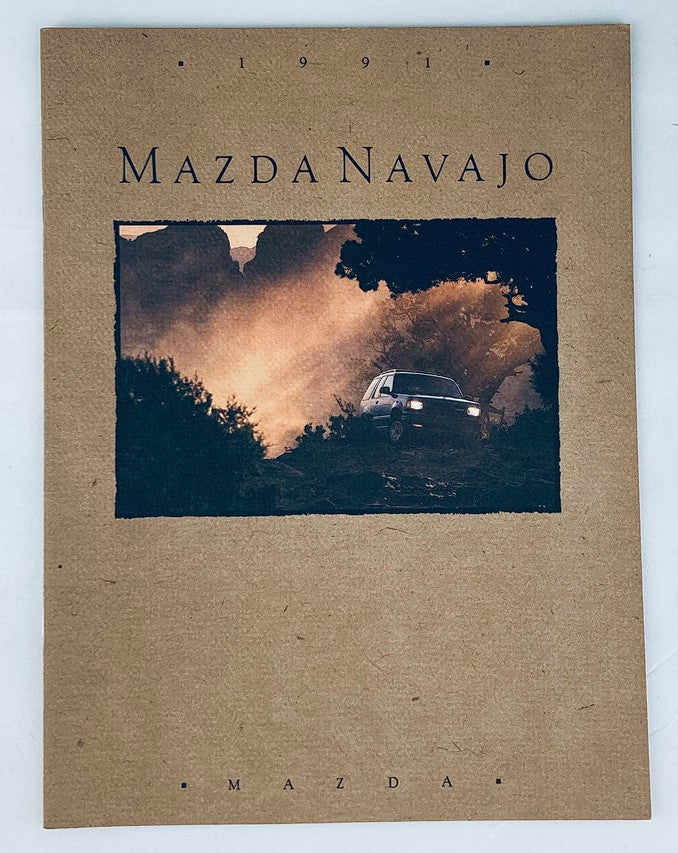 1991 Mazda Navajo Dealer Showroom Sales Brochure Guide Catalog