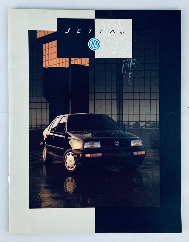 1993 Volkswagen Jetta III Dealer Showroom Sales Brochure Guide Catalog