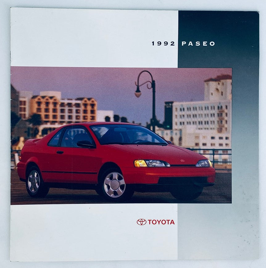 1992 Toyota Paseo Lineup Dealer Showroom Sales Brochure Guide Catalog