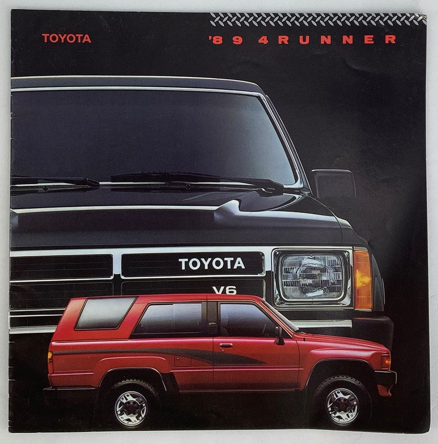 1989 Toyota 4Runner V6 Lineup Dealer Showroom Sales Brochure Guide Catalog