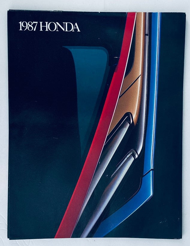 1987 Honda Full Lineup Dealer Showroom Sales Brochure Guide Catalog