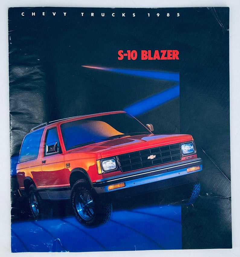 1985 Chevrolet S-10 Blazer Dealer Showroom Sales Brochure Guide Catalog