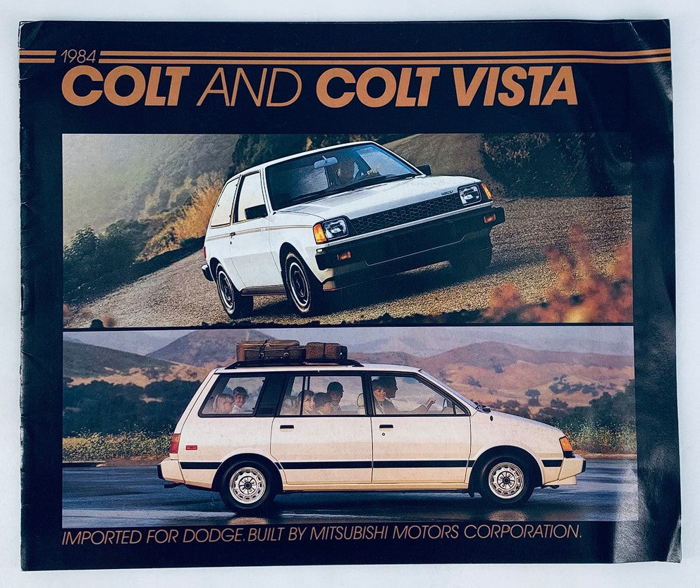 1984 Dodge Colt & Colt Vista Dealer Showroom Sales Brochure Guide Catalog