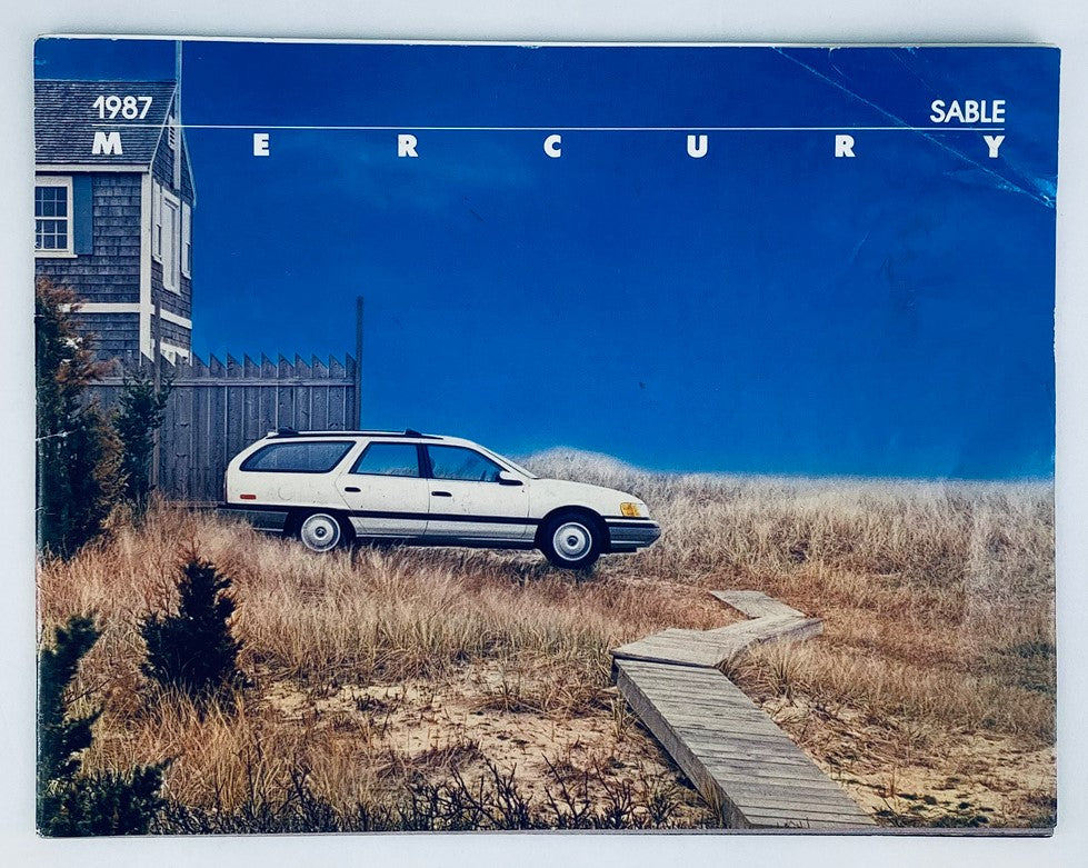 1987 Mercury Sable Lineup Dealer Showroom Sales Brochure Guide Catalog