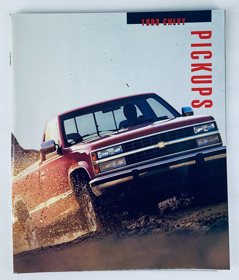 1993 Chevrolet Pickups Dealer Showroom Sales Brochure Guide Catalog