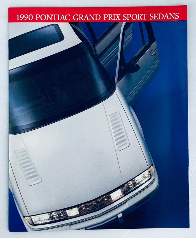 1990 Pontiac Grand Prix Sports Sedans Showroom Sales Brochure Guide Catalog