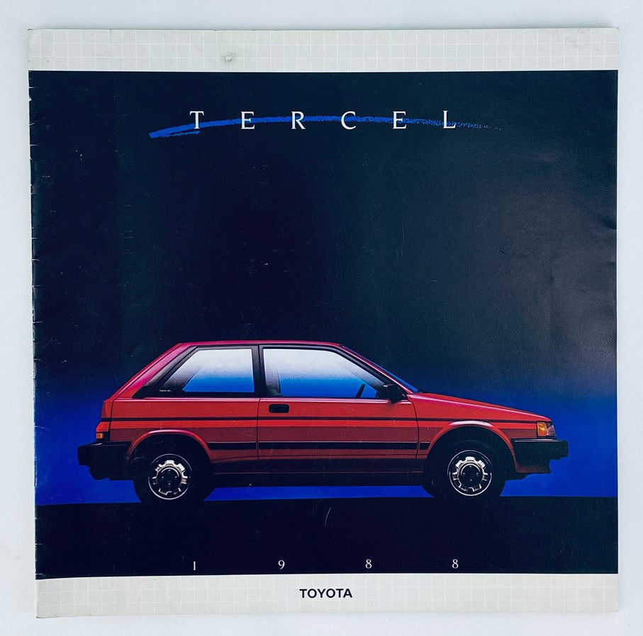 1988 Toyota Tercel Dealer Showroom Sales Brochure Guide Catalog