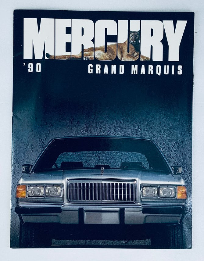 1990 Mercury Grand Marquis Dealer Showroom Sales Brochure Guide Catalog