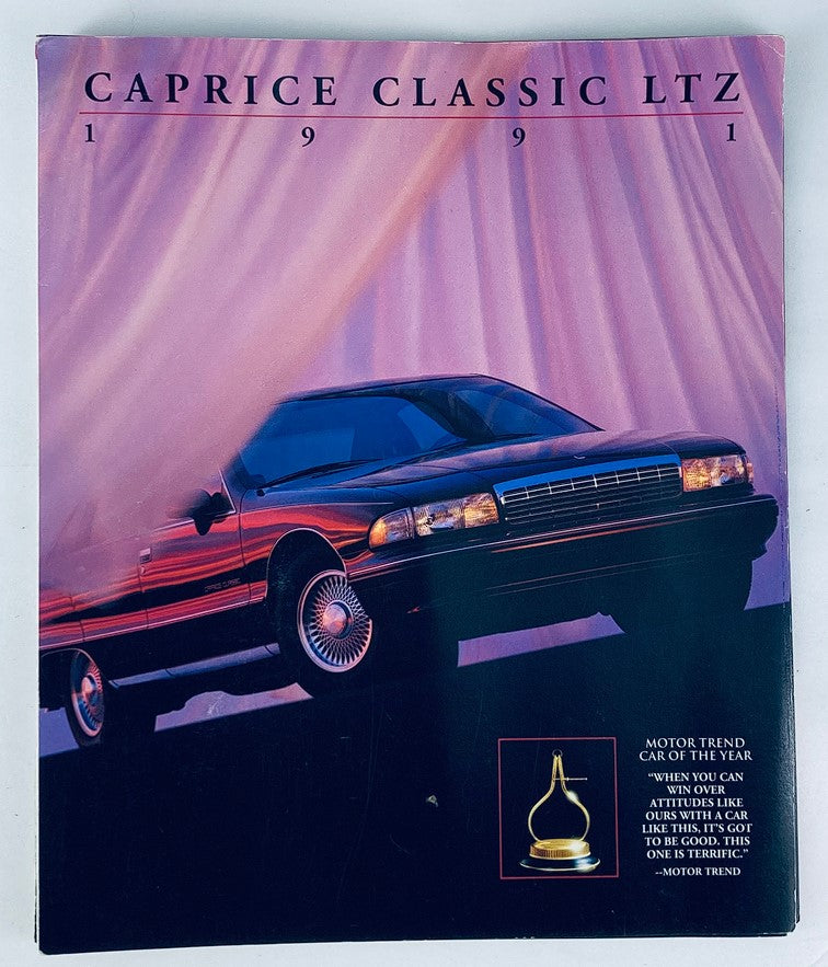 1991 Chevrolet Caprice Classic LTZ Dealer Showroom Sales Brochure Guide Catalog