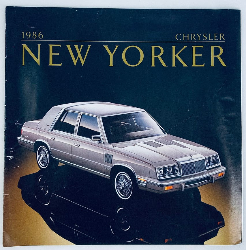 1986 Chrysler New Yorker Dealer Showroom Sales Brochure Guide Catalog